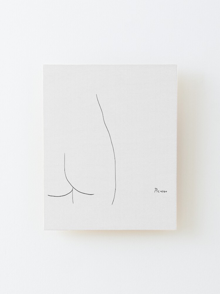 Alternate view of Picasso Line Art - Butt Mounted Print