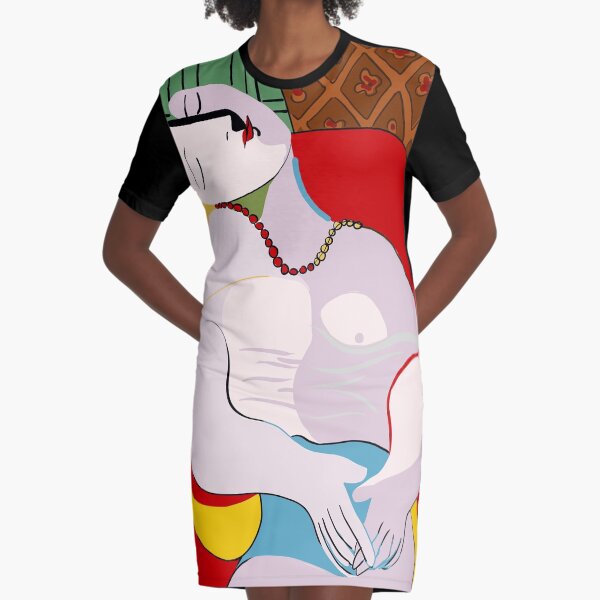 Picasso's Dream Graphic T-Shirt Dress