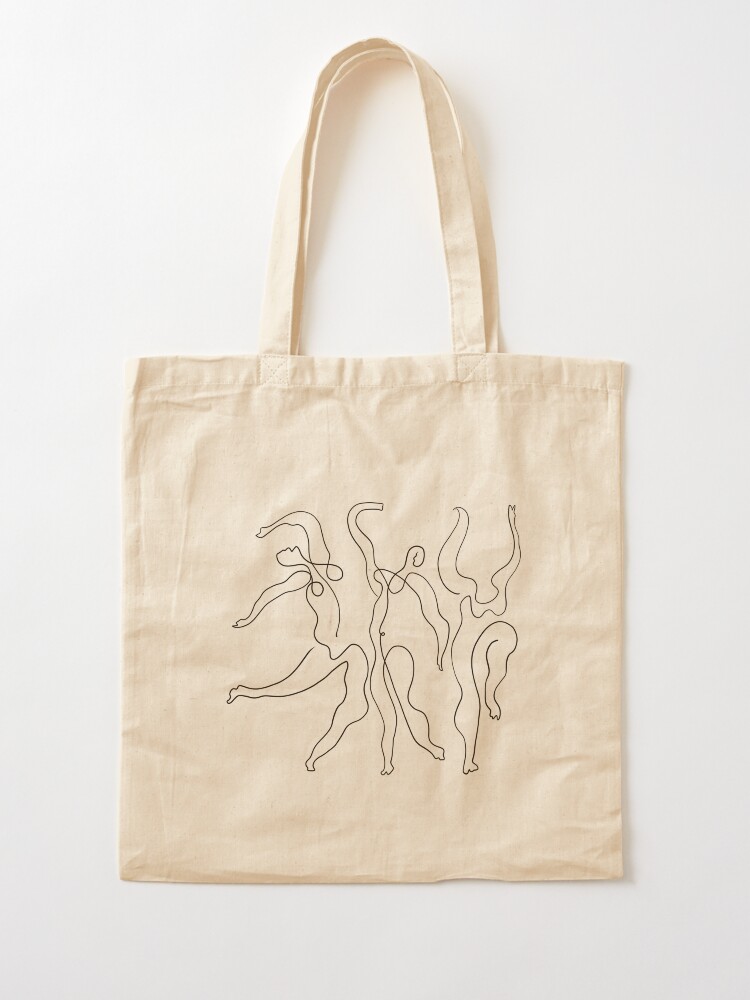 Alternate view of Picasso Line Art - Dancers Tote Bag