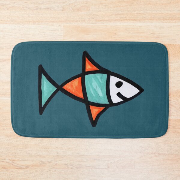 Item preview, Smiling Fish on Deep Blue Board designed and sold by Istvan Ocztos.