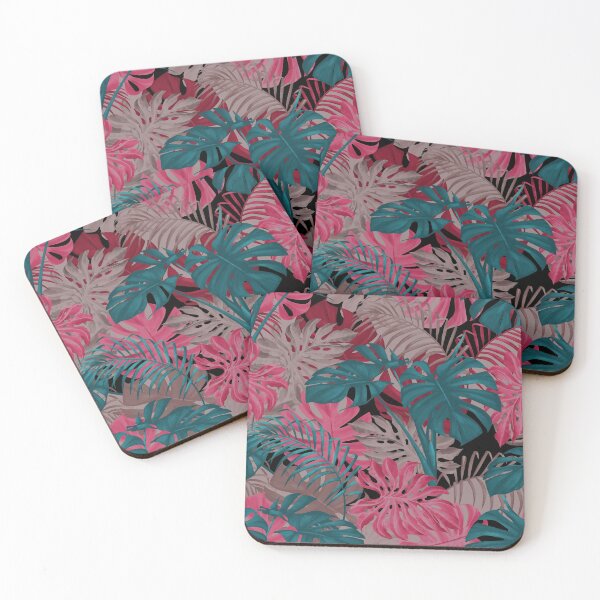 Item preview, Modern Tropical - Black/Pink/Teal designed and sold by meganpalmer.