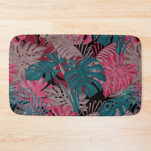 Item preview, Modern Tropical - Black/Pink/Teal designed and sold by meganpalmer.