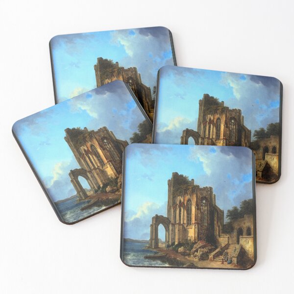 Item preview, Church Ruins By The Sea by Domenico Quaglio the Younger designed and sold by Xzendor7 Digital Art Creations.