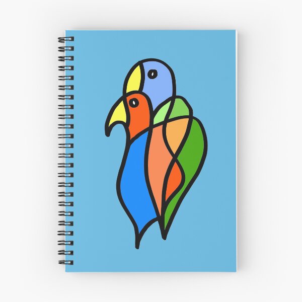 Item preview, Birds in Love on Blue Board designed and sold by Istvan Ocztos.
