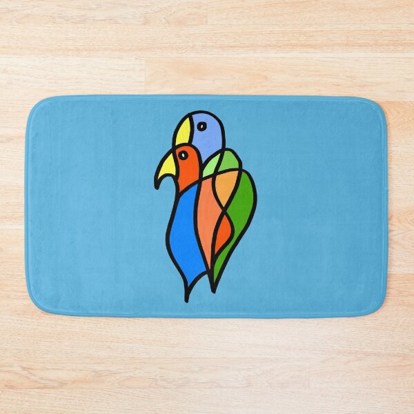 Item preview, Birds in Love on Blue Board designed and sold by Istvan Ocztos.