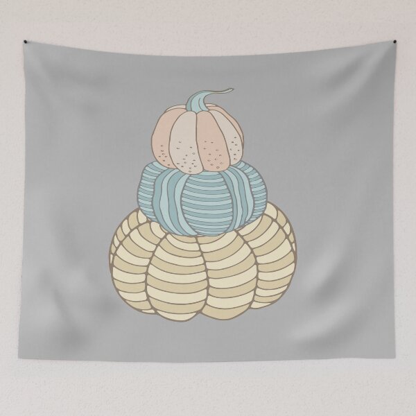 Item preview, Watercolor pastel  Pumpkins Gourds Fall Autumn Farm  designed and sold by funnytshirtemp.