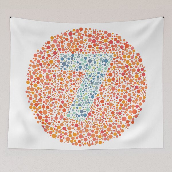Item preview, Number 7 Ishihara Test Circle designed and sold by Cornea-Designs.
