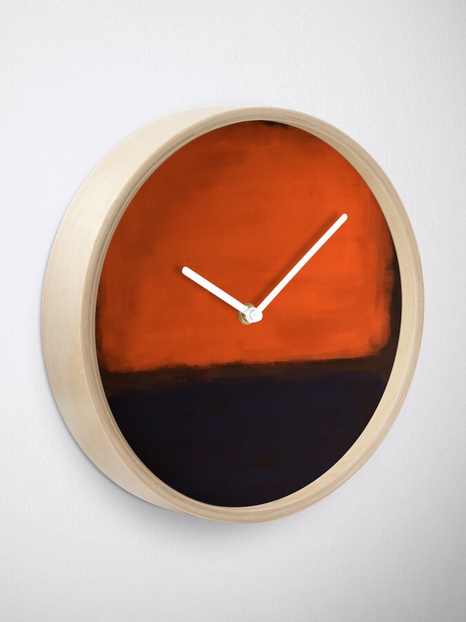 Alternate view of Rothko Inspired #18 Clock