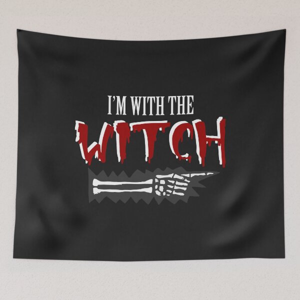 Item preview, Im With The Witch matching halloween costume for couples designed and sold by hadleydesigns.