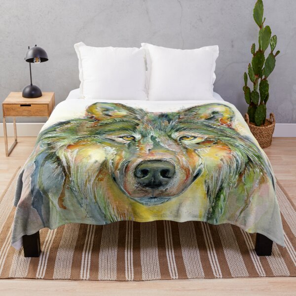 Item preview, Wolf - watercolor designed and sold by Bettina Kröger.