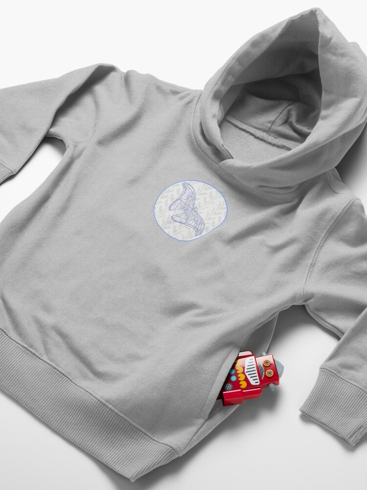 Alternate view of Fly Blue Lacy Fly Toddler Pullover Hoodie