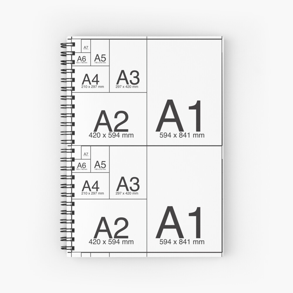 Paper Sizes Vector A1 A2 A3 A4 A5 A6 A7 A8 Paper Sheet Formats Isolated Illustration Stock
