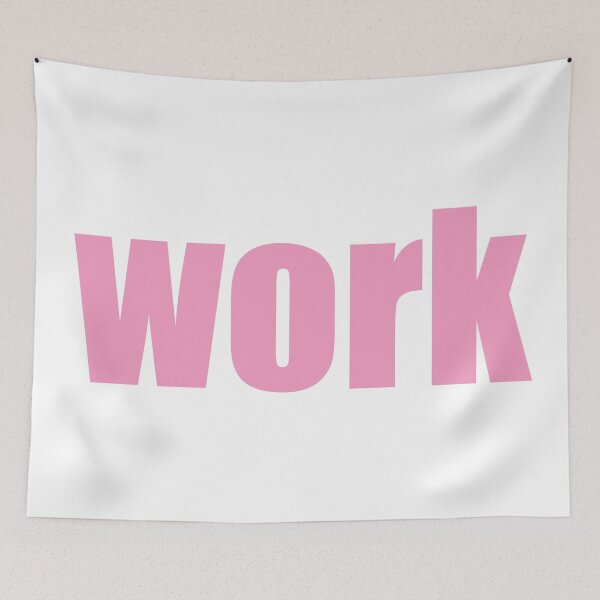 Item preview, Work, rose pink lettering designed and sold by hollanov98.