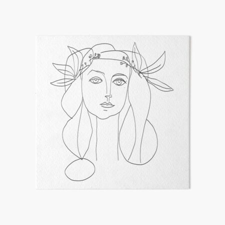Picasso Line Art - Frauenkopf Galeriedruck
