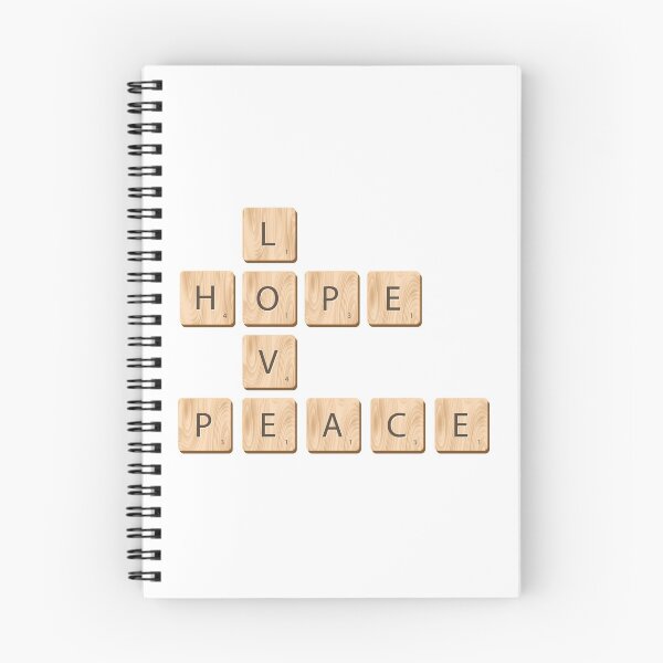 Item preview, Love, Hope, Peace Scrabble Words designed and sold by Jandsgraphics.