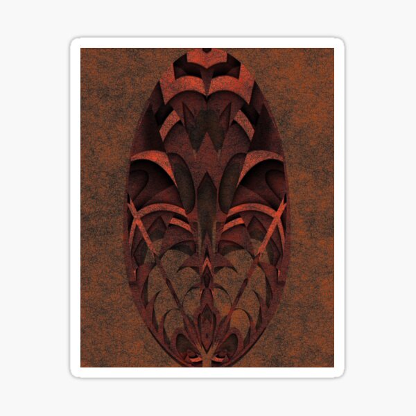 Curvilinear Project No. 153 ( The Ghost Of Easter Island ) Sticker