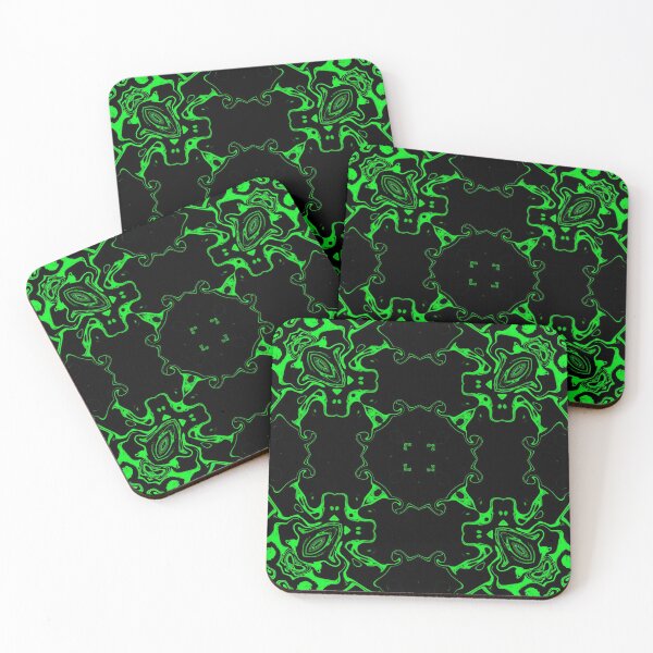 Item preview, Monochrome Green Mosaic, pattern 1 designed and sold by Bennydoscope.