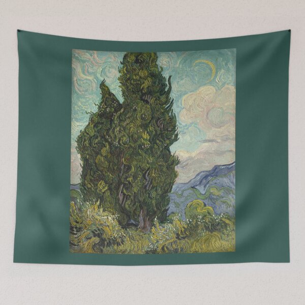 Item preview, Cypresses - Van Gogh - c1889 designed and sold by CrankyOldDude.