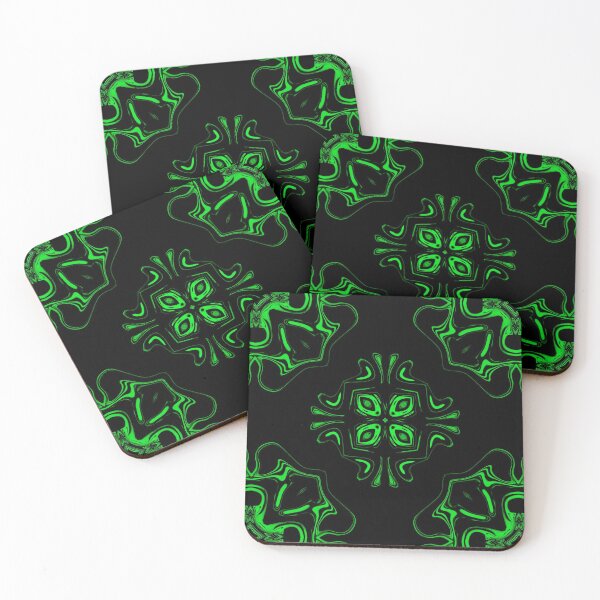 Item preview, Monochrome Green Mosaic, pattern 4 designed and sold by Bennydoscope.