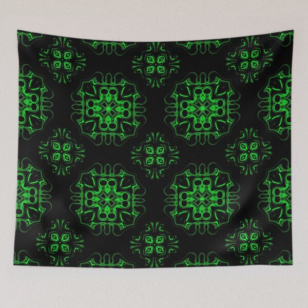 Item preview, Monochrome Green Mosaic, pattern 4 designed and sold by Bennydoscope.