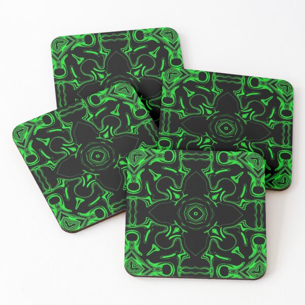 Item preview, Monochrome Green Mosaic, pattern 5 designed and sold by Bennydoscope.