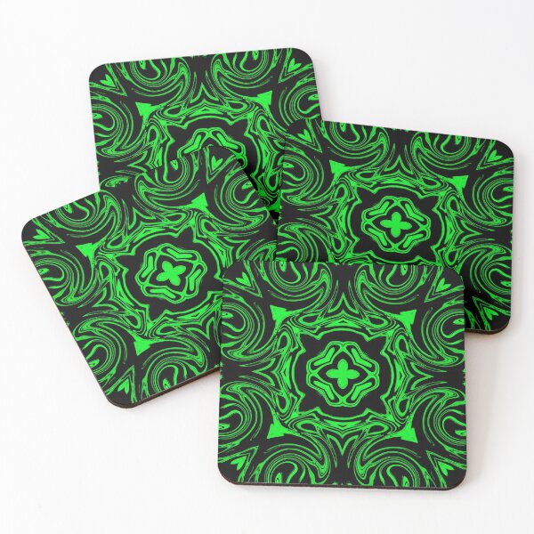 Item preview, Monochrome Green Mosaic, pattern 6 designed and sold by Bennydoscope.