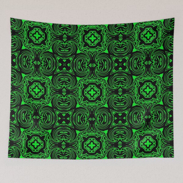 Item preview, Monochrome Green Mosaic, pattern 6 designed and sold by Bennydoscope.