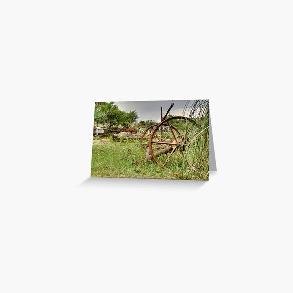 Old Wheel Greeting Card