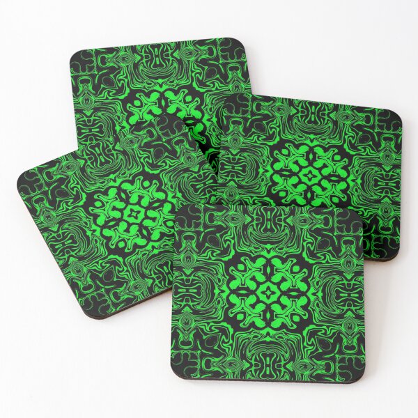 Item preview, Monochrome Green Mosaic, pattern 7 designed and sold by Bennydoscope.