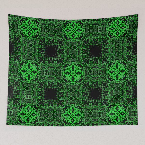 Item preview, Monochrome Green Mosaic, pattern 7 designed and sold by Bennydoscope.