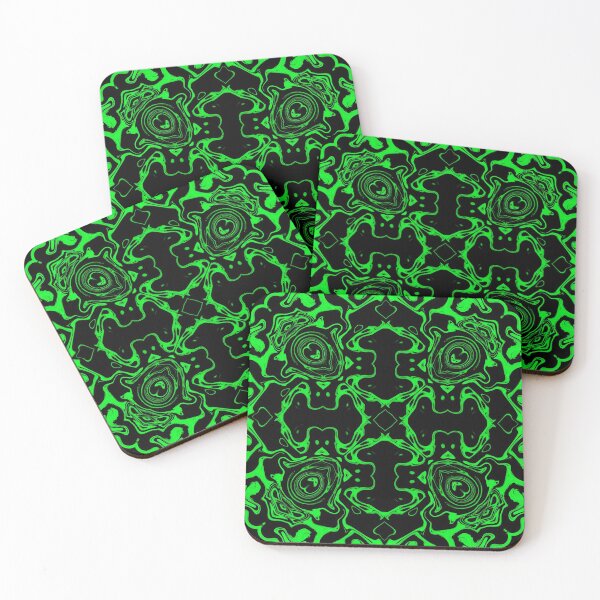 Item preview, Monochrome Green Mosaic, pattern 8 designed and sold by Bennydoscope.