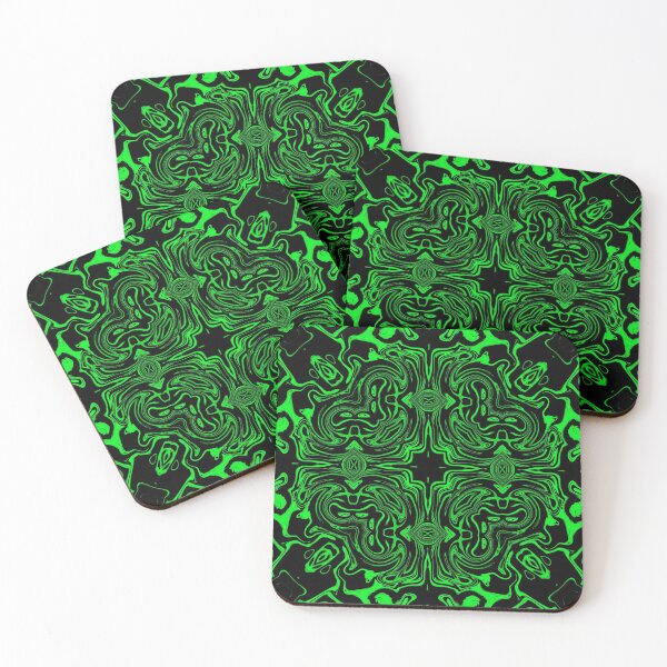 Item preview, Monochrome Green Mosaic, pattern 9 designed and sold by Bennydoscope.