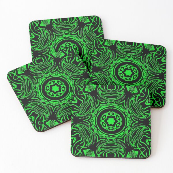 Item preview, Monochrome Green Mosaic, pattern 11 designed and sold by Bennydoscope.