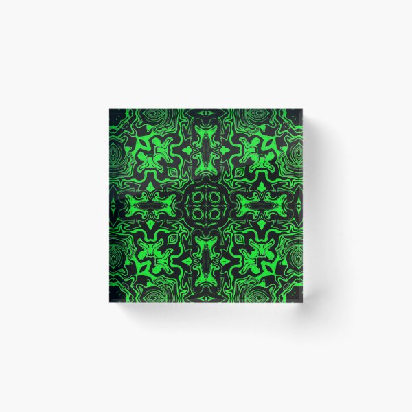 Item preview, Monochrome Green Mosaic, pattern 12 designed and sold by Bennydoscope.