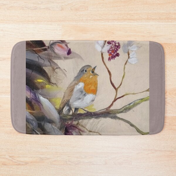 Item preview, Robin Bird in Forest, Erithacus Rubecula  designed and sold by DiensDesign.