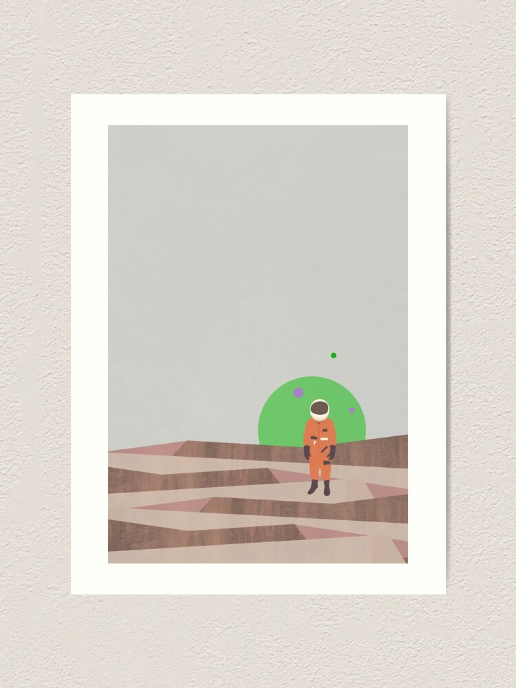 Alternate view of Marooned Astronaut (alone 2015) Art Print
