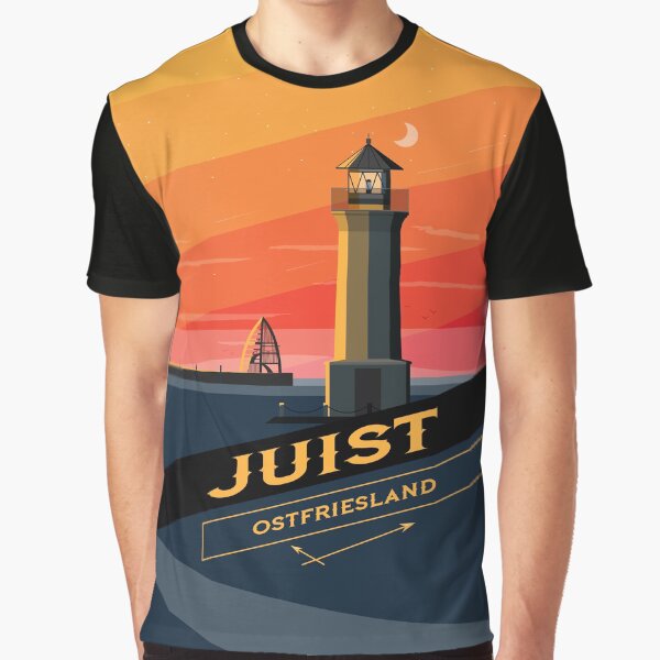 Plattonisch "Juist Badge" Grafik T-Shirt