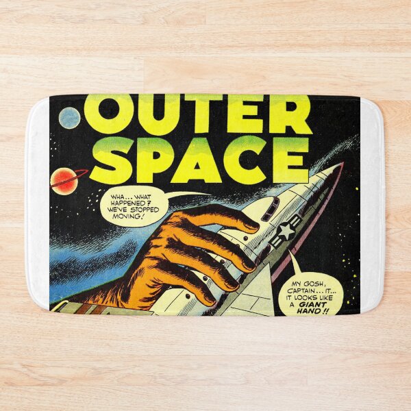 Item preview, VINTAGE SCIENCE FICTION Poster - Vintage Scifi Art Print. Giant alien hand in outer space takes down a rocket designed and sold by 12thStFactory.