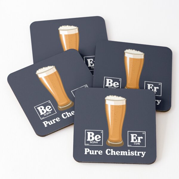 Pure Chemistry (dark) Coasters (Set of 4)