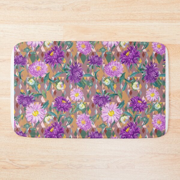 Item preview, Asters on cocoa background designed and sold by Irina Ivanova.