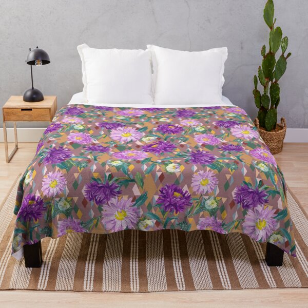 Item preview, Asters on cocoa background designed and sold by Irina Ivanova.