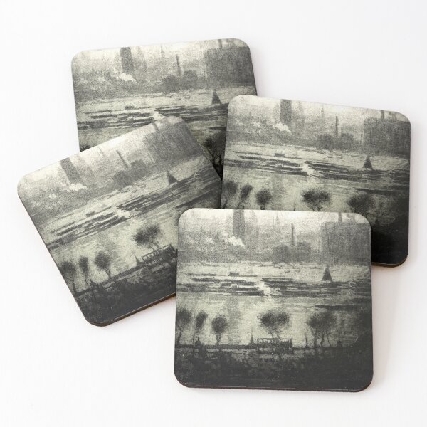 Item preview, Dark Day On the Embankment - Joseph Pennell - 1909 designed and sold by CrankyOldDude.