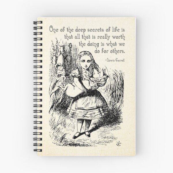 Item preview, Alice in Wonderland Quote - Deep Secrets of Life - Lewis Carroll Quote - 0116 designed and sold by ContrastStudios.