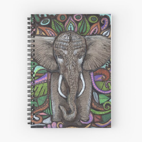 Item preview, Elephant, colorful pattern, rainforest designed and sold by artzimm.