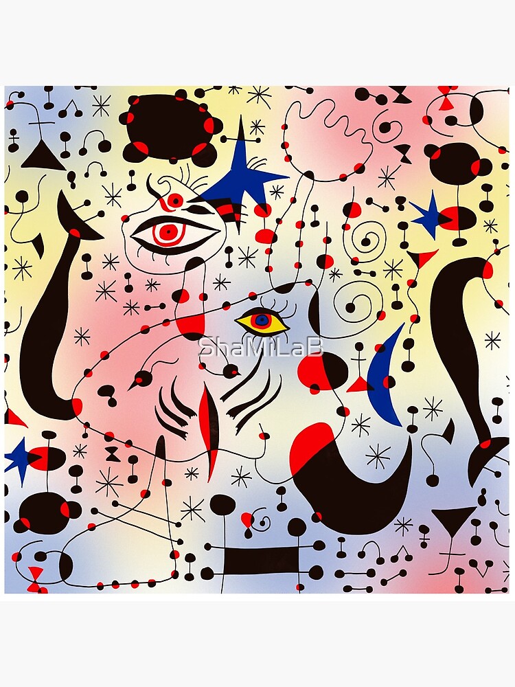Joan Mirò Pattern #1 by ShaMiLaB