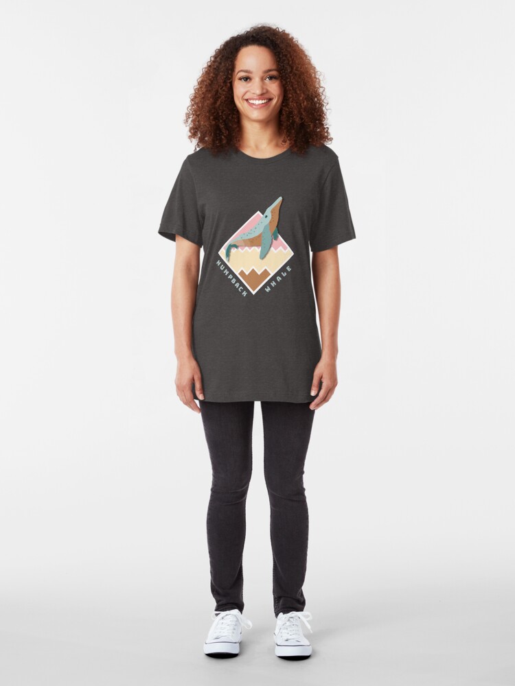 Alternate view of Humpback Whale Badge Slim Fit T-Shirt