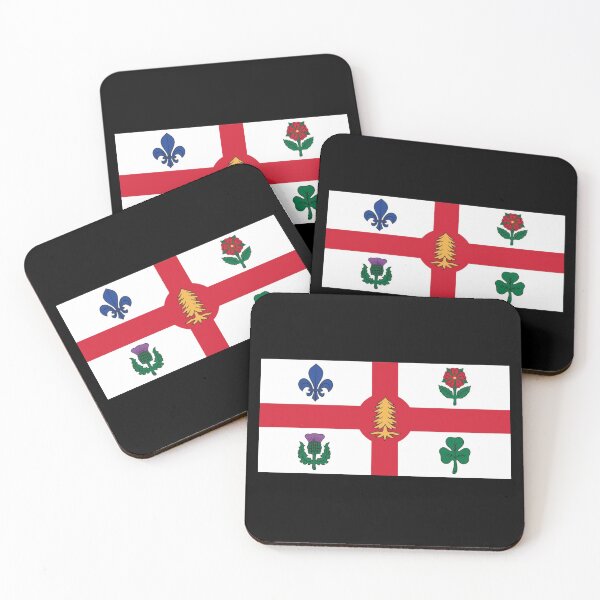 Item preview, Montreal Flag Holiday Gift Travelling Travel Quebec Canada designed and sold by Creekman Designs.