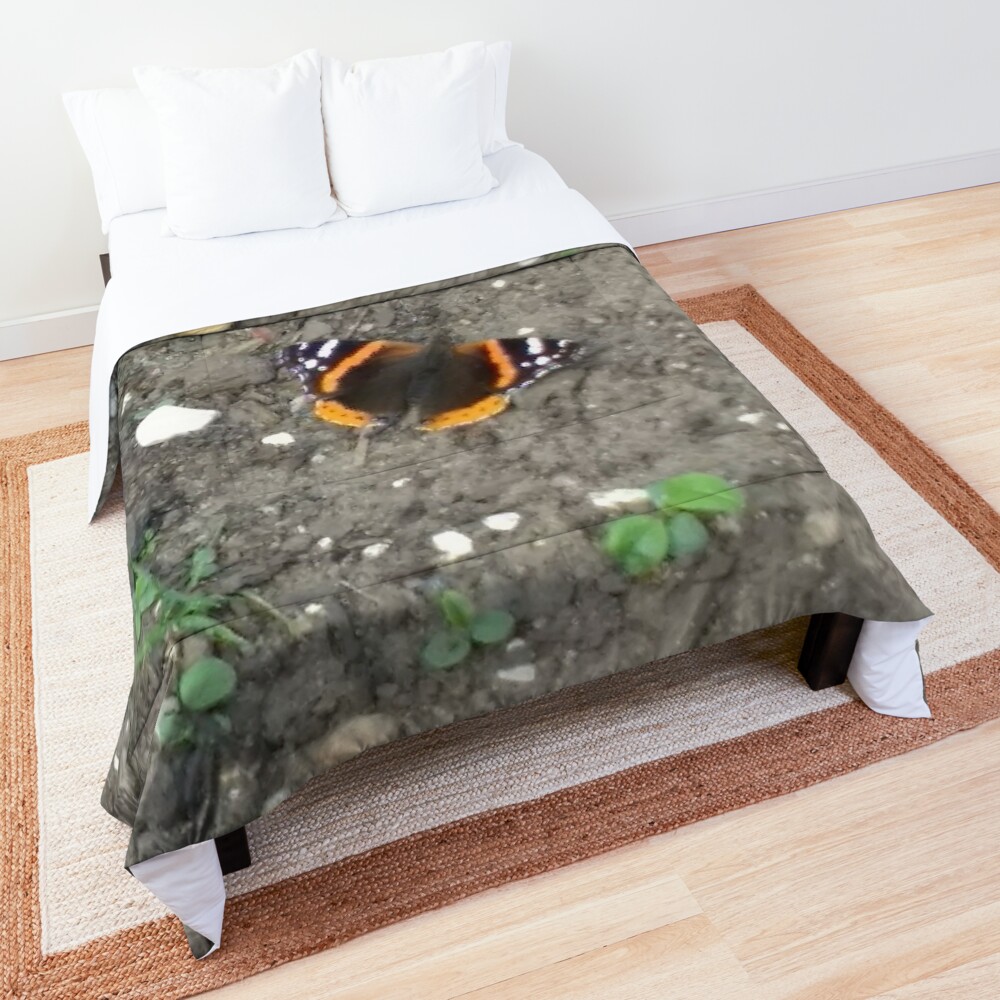 M.I. #42 |☼| Red Admiral Butterfly (Pearson Park) Comforter