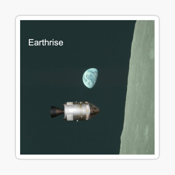 Item preview, Earthrise Commemoration designed and sold by Bugs and Rockets.