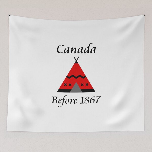 Item preview, Canada Before 1867 Red Teepee Color designed and sold by TinyStarCanada.